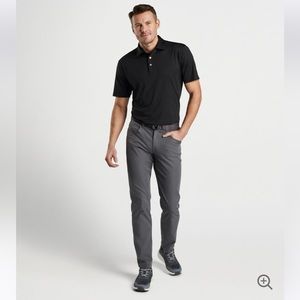 Peter Millar Eb66 Performance 5 Pocket Pant Iron Color Size 34 x 32.